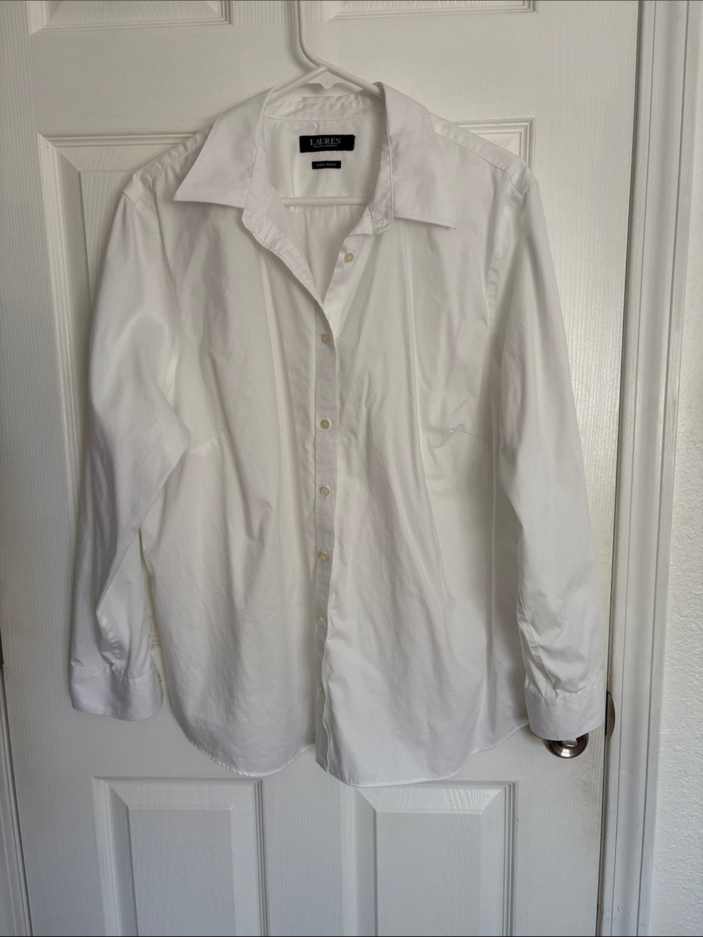 Lauren Ralph Lauren White Classic Button-Down Shirt